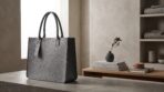 FELTY BAG Grey | Felt Tote with Structured Design - Image 10