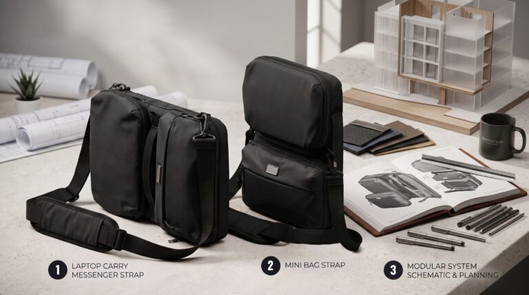 AEROFOLD blue bag studio view
