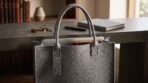 FELTY BAG Grey | Felt Tote with Structured Design - Image 8