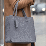 FELTY BAG Grey | Felt Tote with Structured Design - Image 2